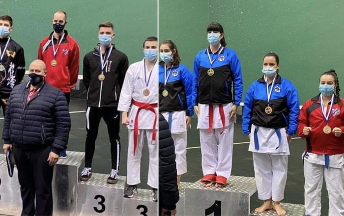 Odei Vazquez eta Joanna Perez karatekak podiumera igo dira Gipuzkoako Txapelketan