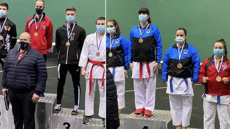 Odei Vazquez eta Joanna Perez karatekak podiumera igo dira Gipuzkoako Txapelketan