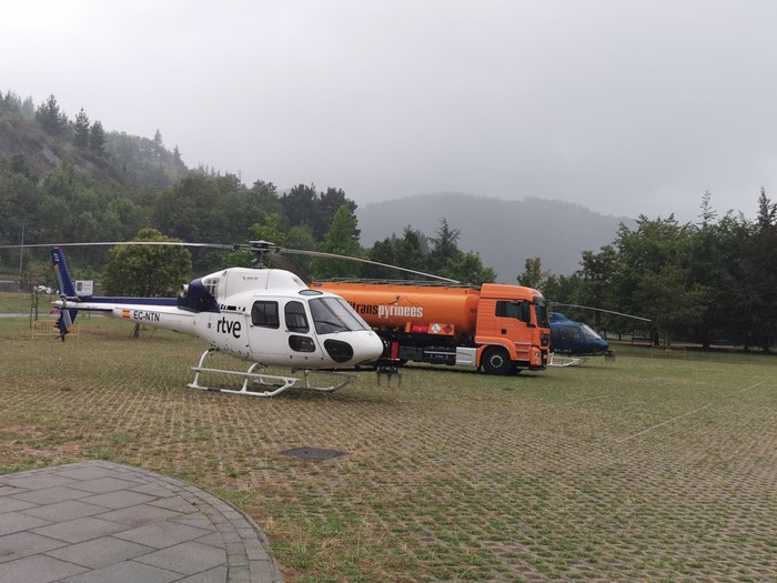 La Vueltako helikopteroak, Arruenan