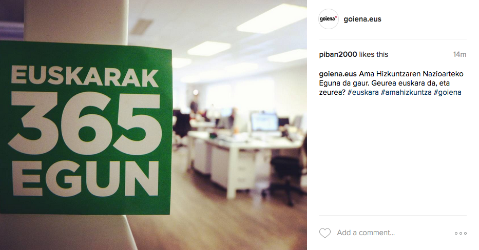 Instagram euskaldunagoa guztion artean