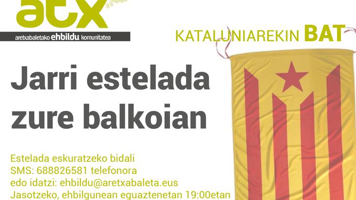 Leihoetan estelada jartzera animatu ditu EH Bilduk aretxabaletarrak