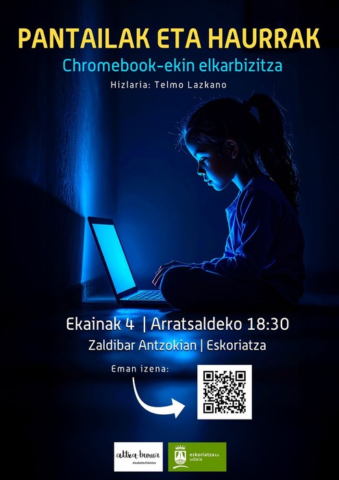 Pantailak eta haurrak: Chromebook-ekin elkarbizitza