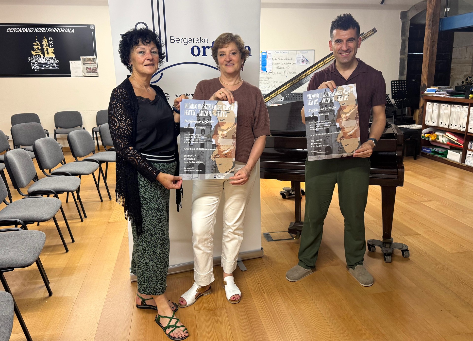 Bergarako orfeoiaren kontzertua ekainaren 29an, San Pedro elizan