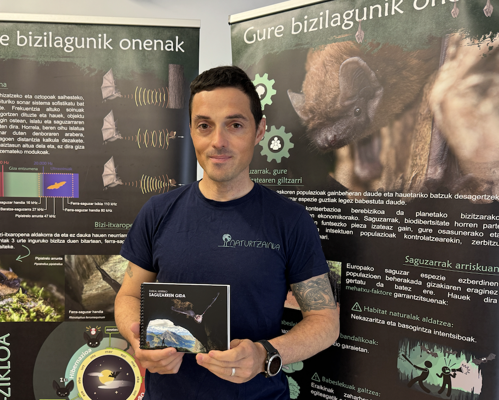 Ion Fontenla: "Pipistrelo arrunta da inguruotan saguzar ohikoena; irteera antolatu dugu haiek entzuteko"