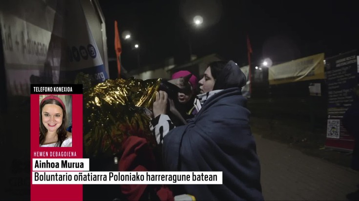 Ainhoa Murua: "Errefuxiatu ukrainarrak psikologikoki oso oso ukituta heltzen dira Poloniara"