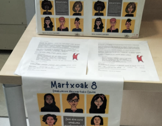 Emakume erreferenteen erakusketa osatu gura dute Martxoaren 8rako