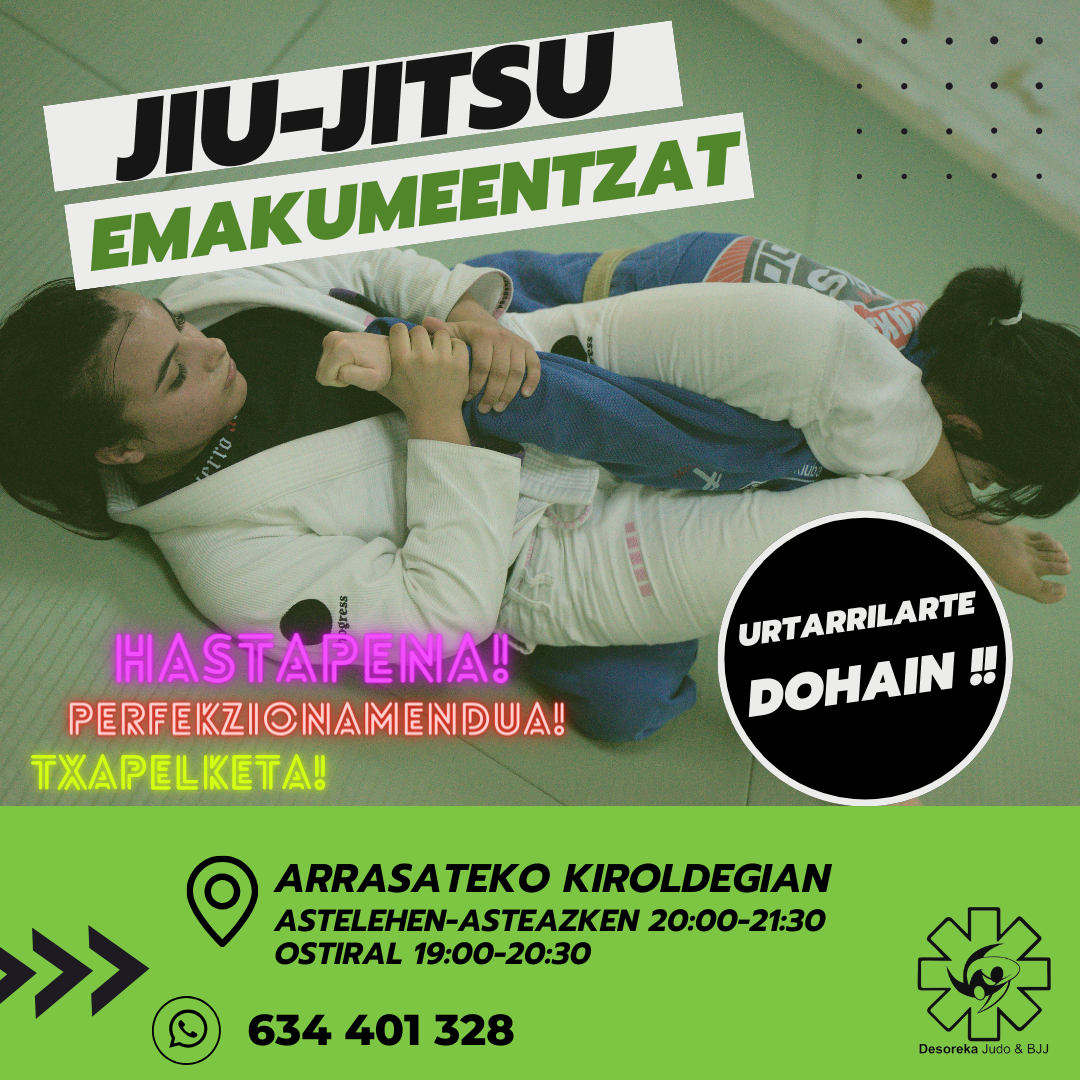 Desoreka judo klubak  emakumeen kirola sustatzeko kanpaina bat jari du martxan
