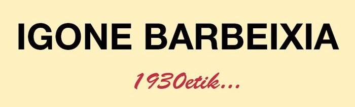IGONE BARBERIA logotipoa