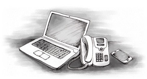 Telefono linea jausi da Elgetan