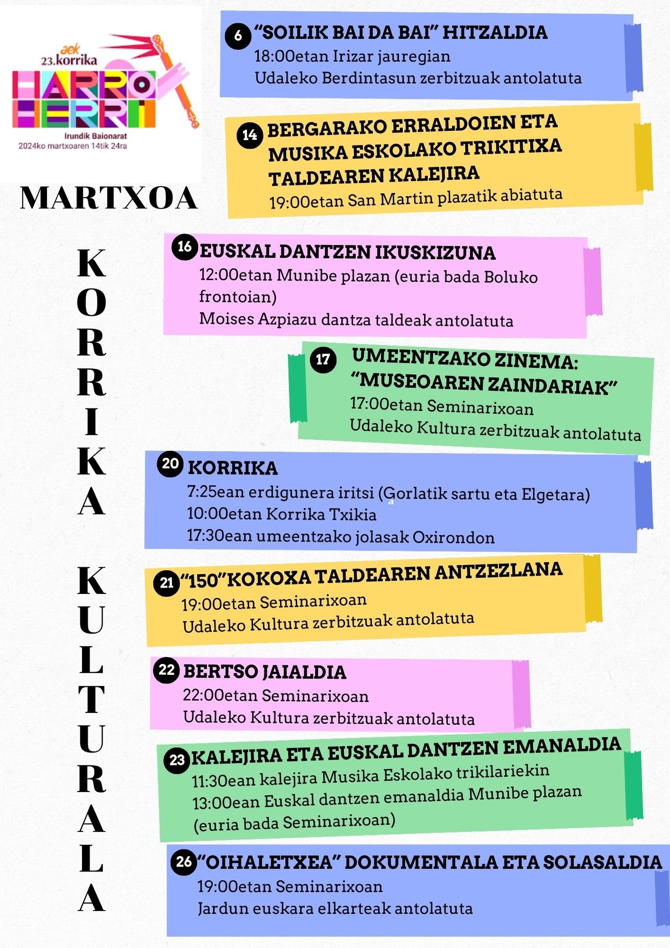 KORRIKA KULTURALA BERGARAN