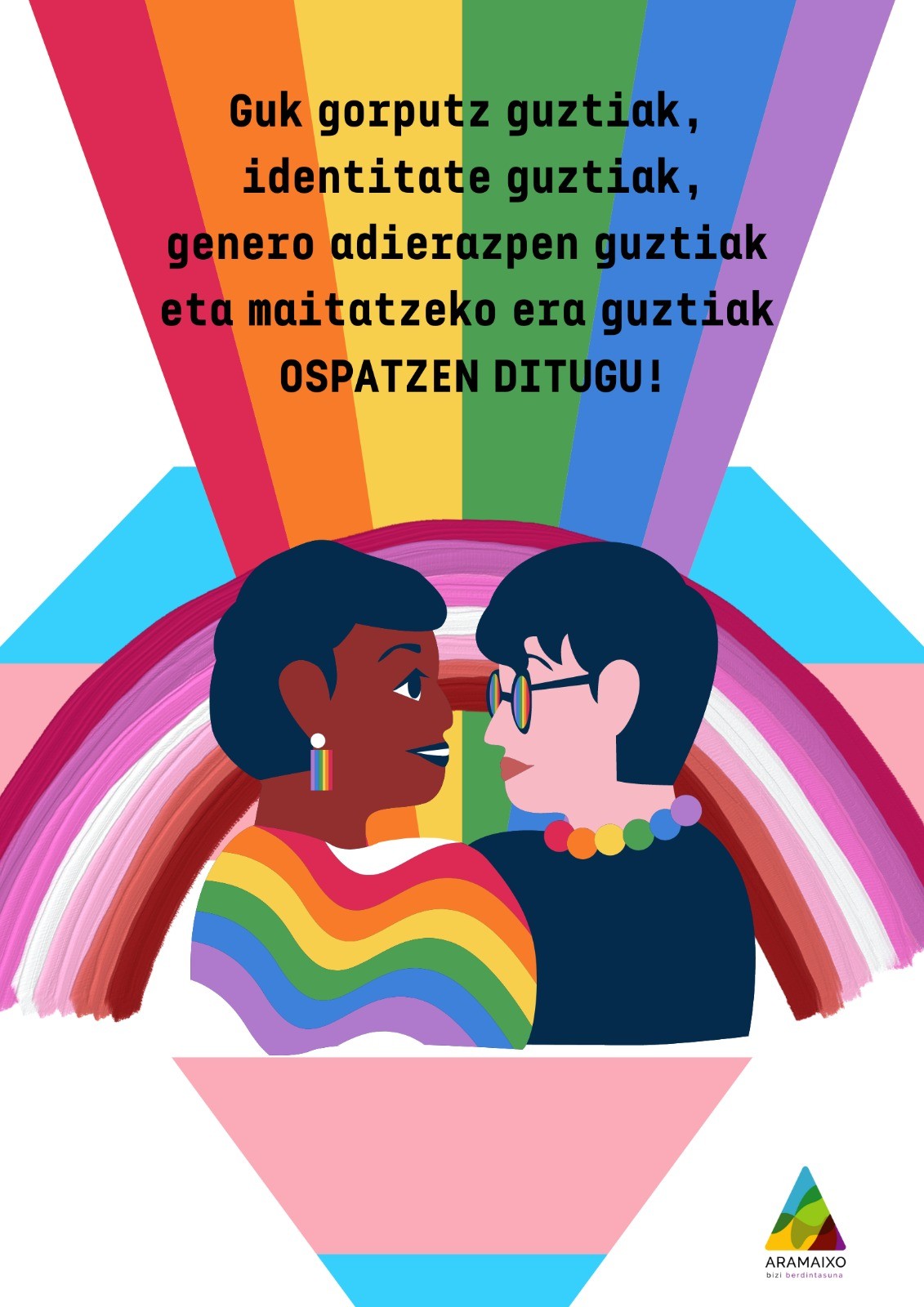 Aramaioko Udalak bat egin du Homofobiaren, Transfobiaren eta Bifobiaren aurkako egunarekin