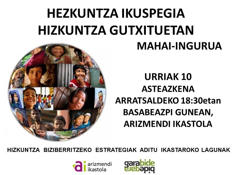 Hezkuntza ikuspegia, HIzkuntza gutxituetan mahai-ingurua