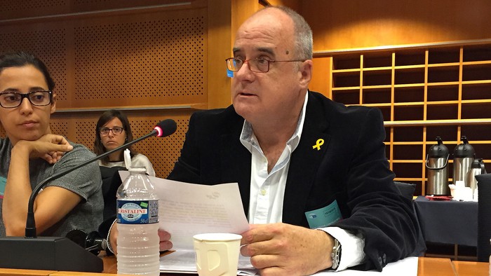 Pertsona eta eragile politiko guztiak “euskal herriak erabakiko duena” Madrilen defendatzera animatu ditu Egibarrek Bruselan