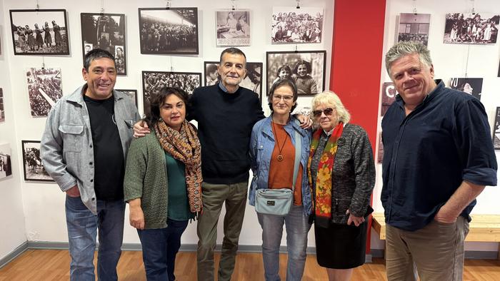 Ezker Anitzako idazkari nagusi Antonio Mailloren bisita Arrasatera