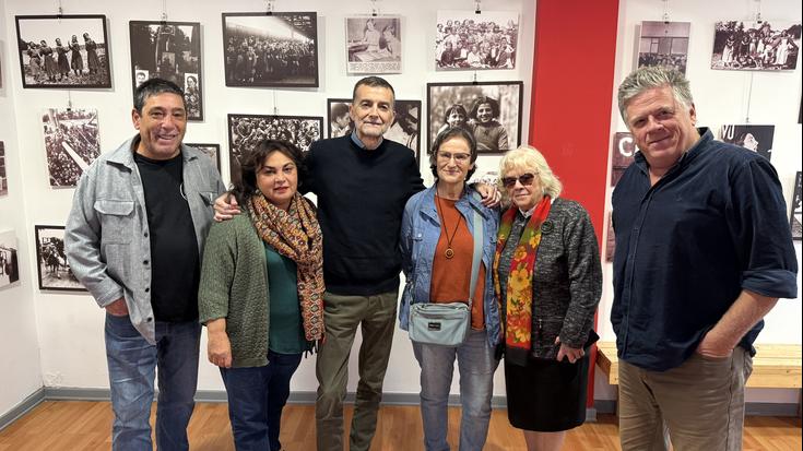 Ezker Anitzako idazkari nagusi Antonio Mailloren bisita Arrasatera