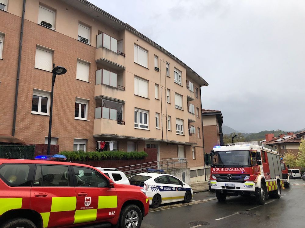 Sua piztu da San Martin auzoko ganbara baten
