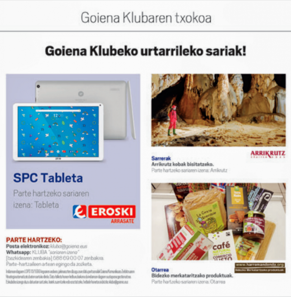 Urtarrileko sariak