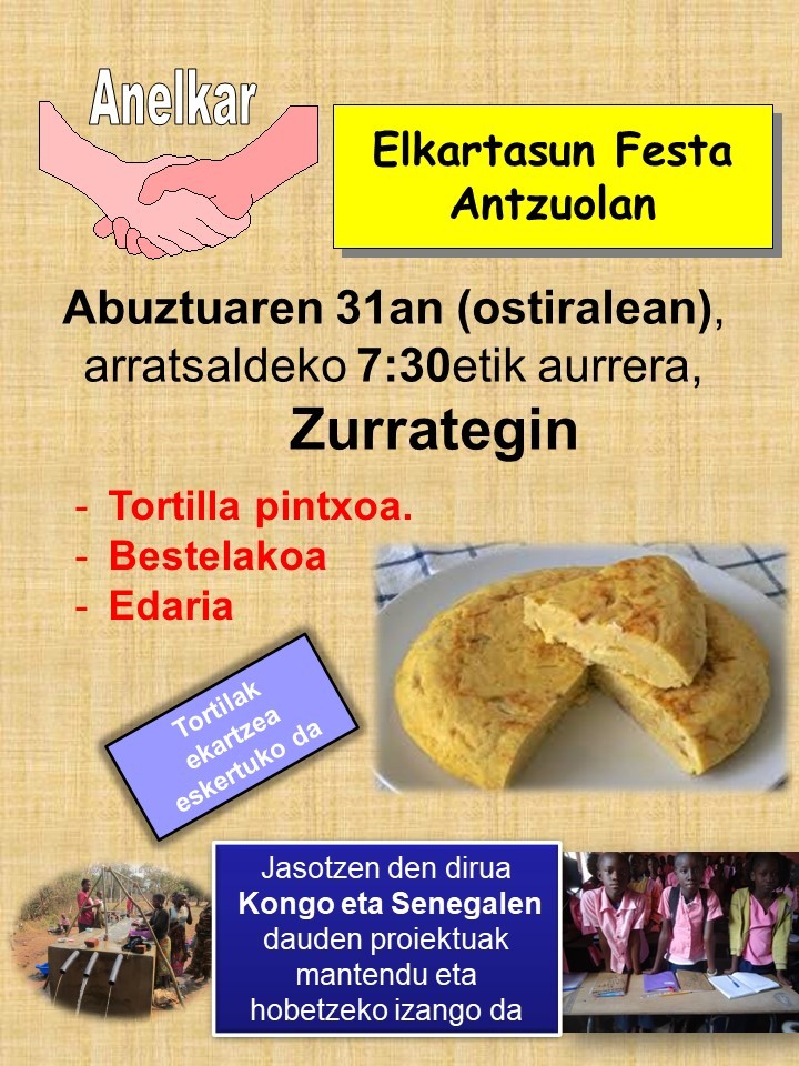 Elkartasun festa ospatuko dugu egubakoitzean
