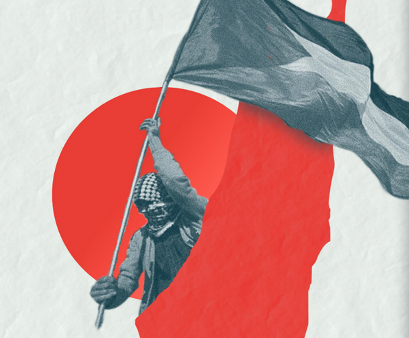 Palestinar herriari elkartasuna adierazteko hitzaldia eta argazkia