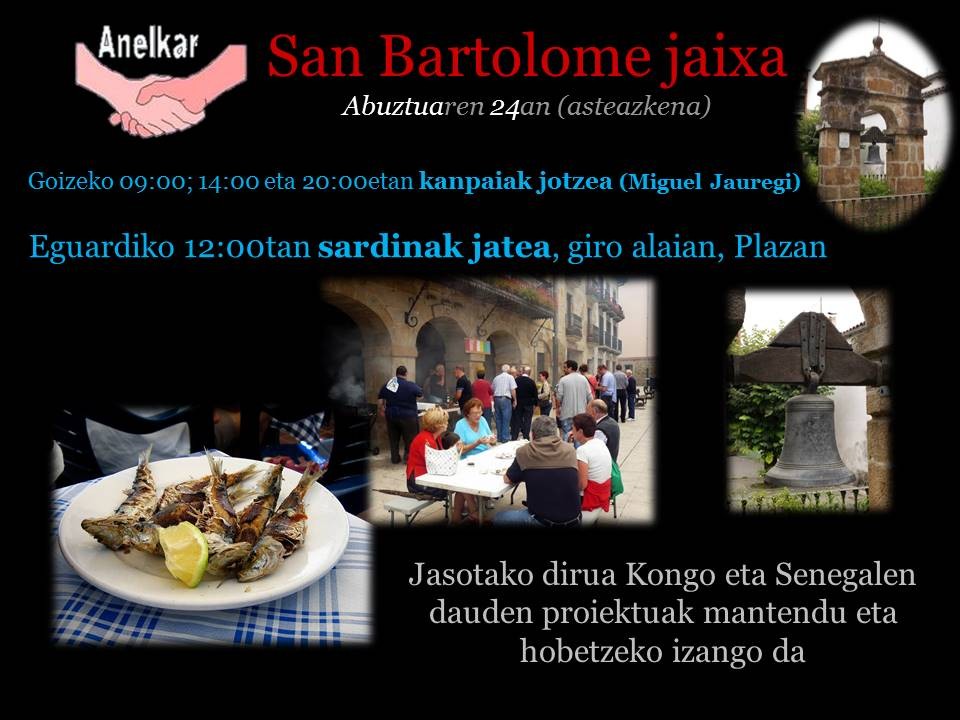San Bartolome eguneko ospakizuna