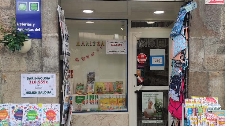 Hamar laguneko talde batean, 310 mila eurotako saria utzi du 'Primitiva' zozketak Oñatin