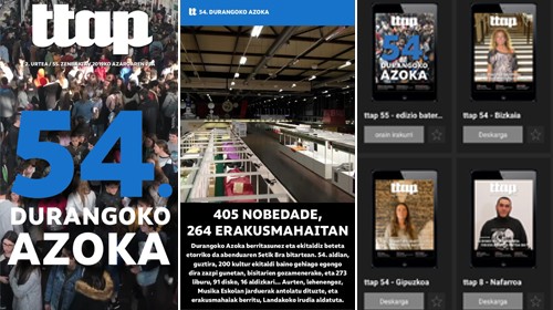 54. Durangoko Azoka protagonista 'Ttap' aldizkariaren azken zenbakian