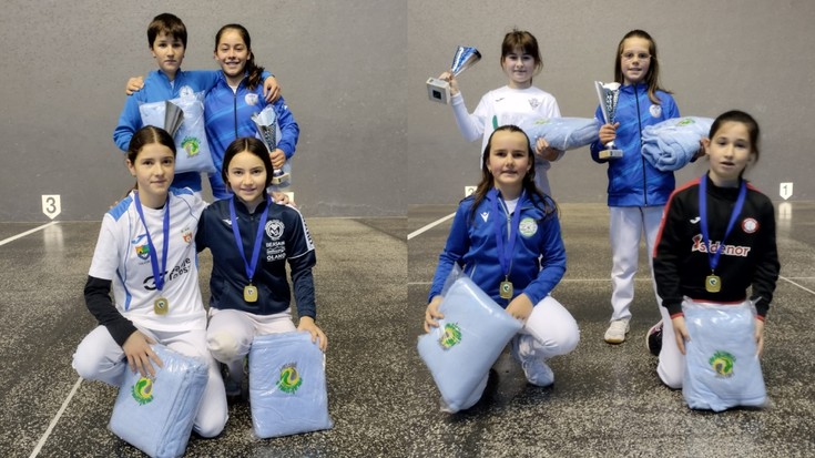 Lur Egizabal eta June Artola dominekin itzuli dira eskuz banakako Gabonetako Txapelketatik