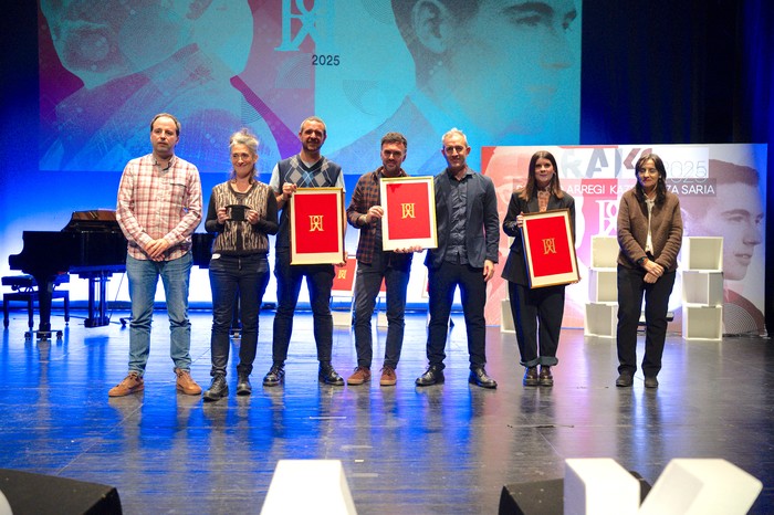 'Datuetatik tiraka' saioa Rikardo Arregi Kazetaritza Sarietako finalista izan da