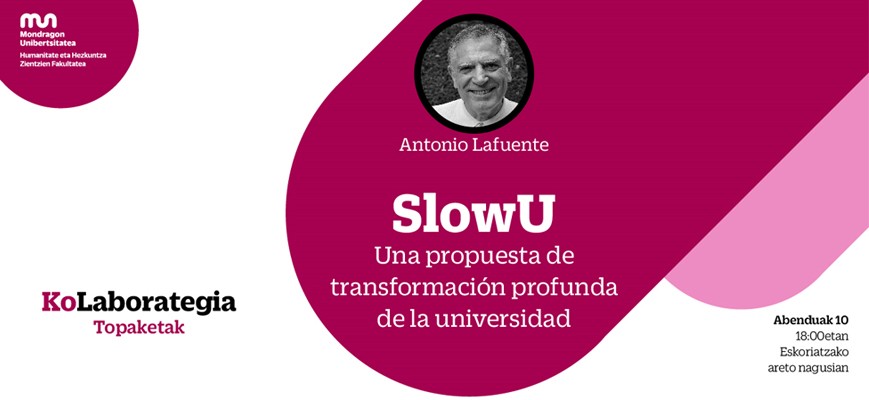 Gaur, Antonio Lafuente ikertzaileak hitzaldia emango du Eskoriatzako campusean