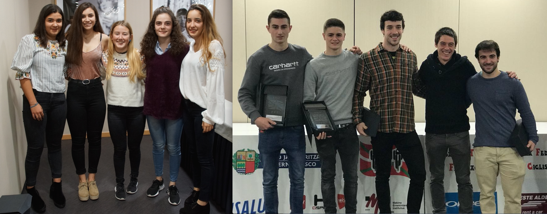 Ibarreko ziklistak protagonista, Euskadiko federazioaren galan