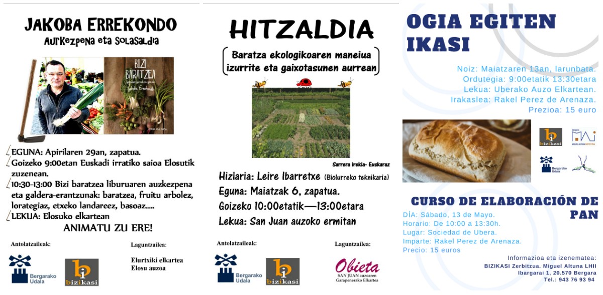 Bergarako auzoetan hiru ekintza antolatu dituzte Bizikasi eta Udalak