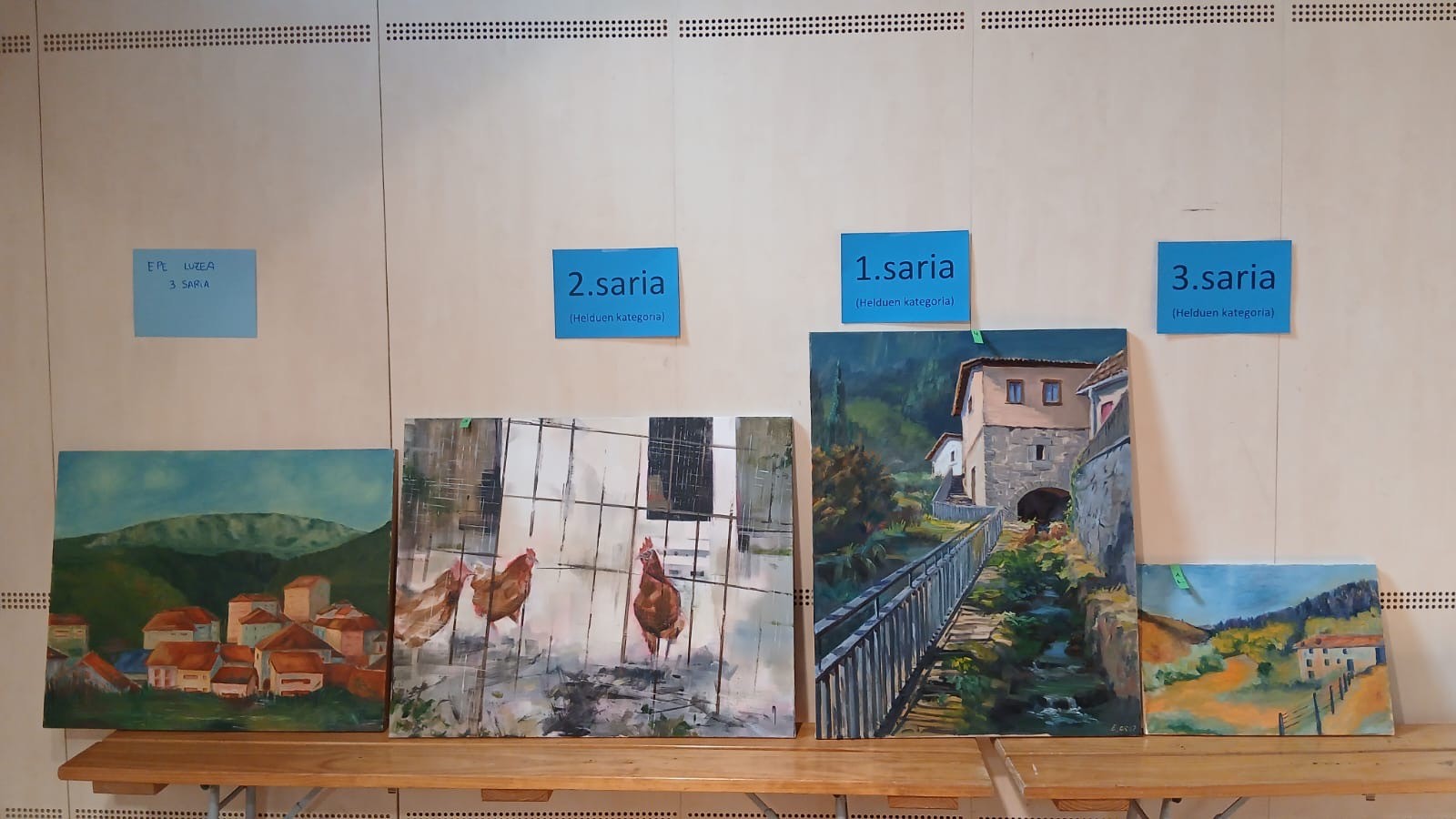 Kaleko Margo Lehiaketako lanak, erakusketan ikusgai
