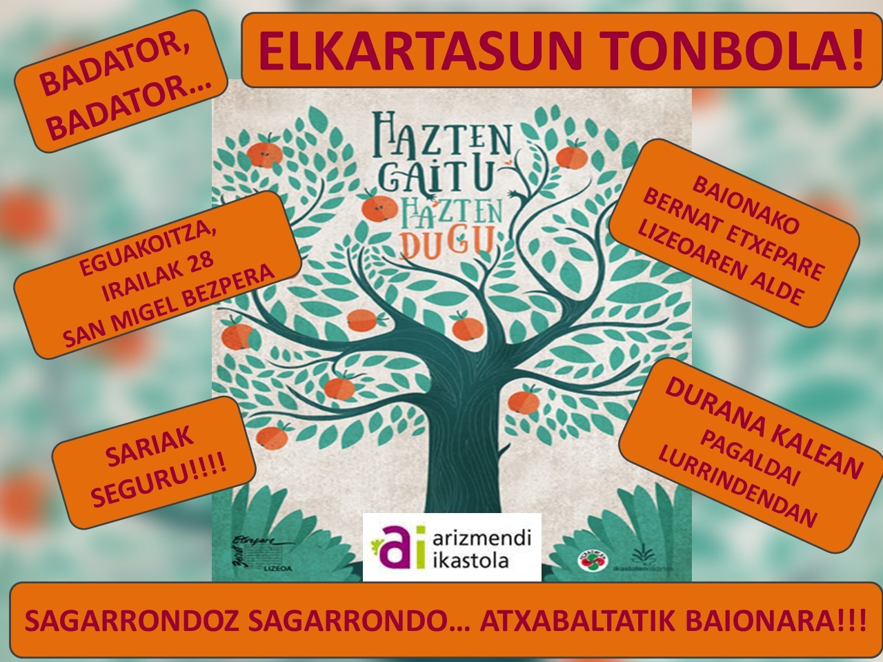 Badator berriro elkartasun tonbola