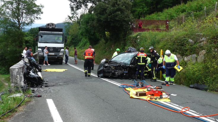 Hil egin da Kanpanzargo auto istripuan larri zauritutako gizonezkoa