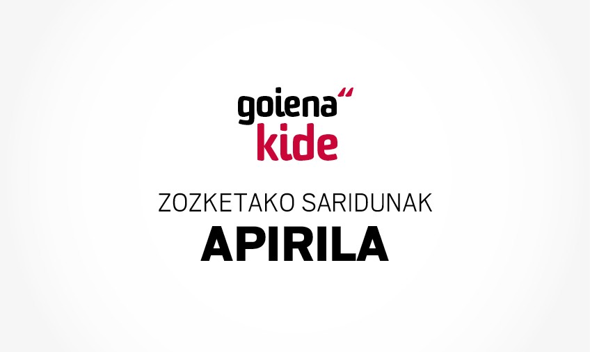 Apirileko irabazleak!