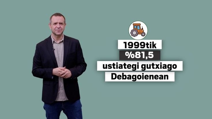 Lehen sektoreko ustiategien %81,5 galdu du Debagoienak 25 urtetan