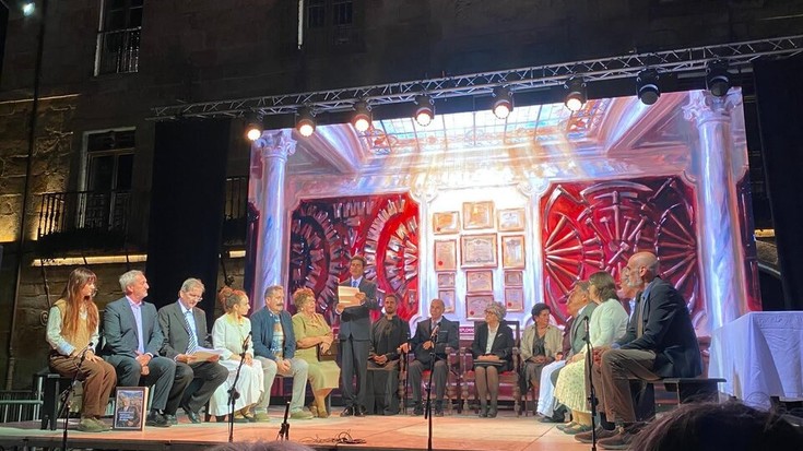 Legazpiko Burdin Festan hartu du parte Bergarako Antzerki Musikalak