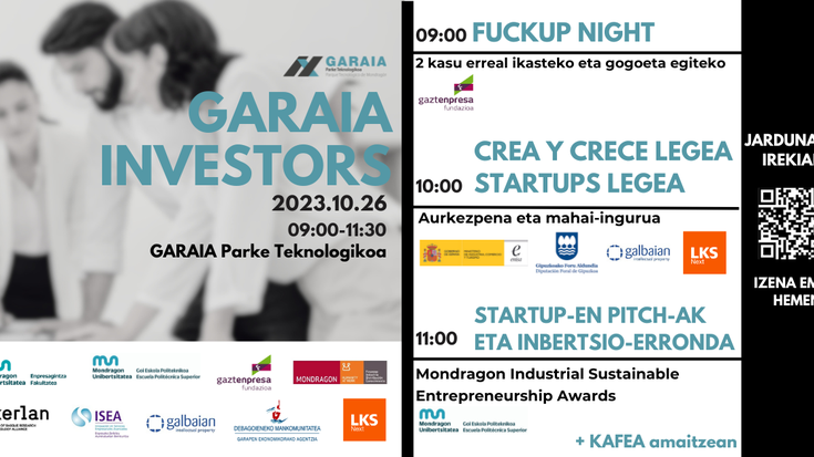 GARAIA INVESTORS, Debagoienan ekintzailetza eta inbertsioa bultzatzeko zita