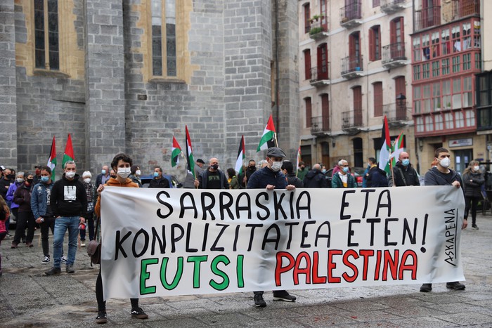 Arrasateko 28 eragilek elkartasuna adieraziko diote Palestinari