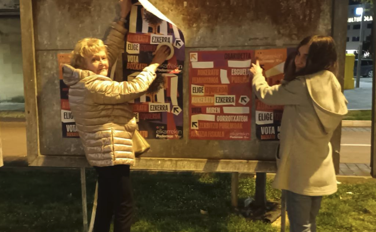 Elkarrekin Podemosek "ilusioz" ekin dio kanpainari
