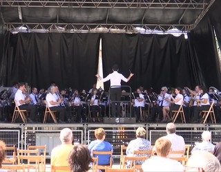 Oñatiko Musika Bandak kontzertua eman du San Migel Egunean