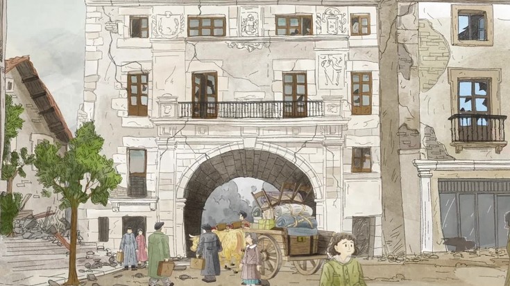 Bonbardaketaren urteurrenean, elkarretaratzea eta umeendako ikus-entzunezko baten aurkezpena