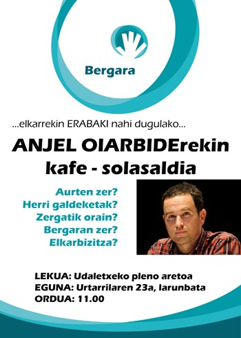 Anjel Oiarbiderekin kafe-solasaldia