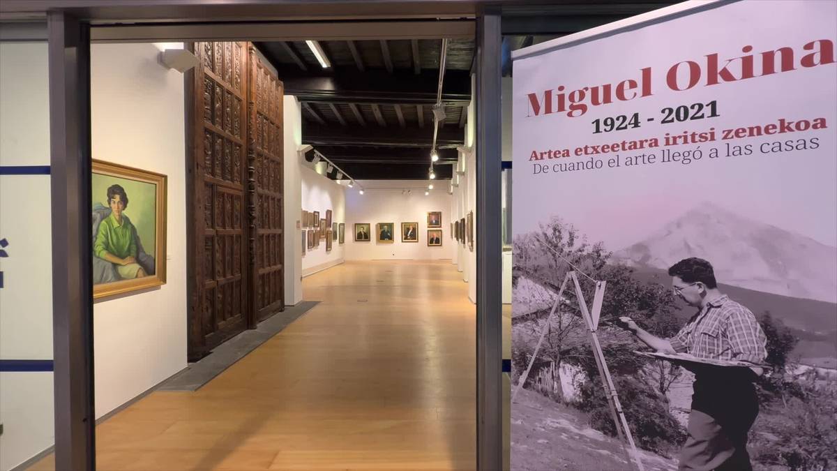 Miguel Okinaren margolanak ikusgai Aroztegin