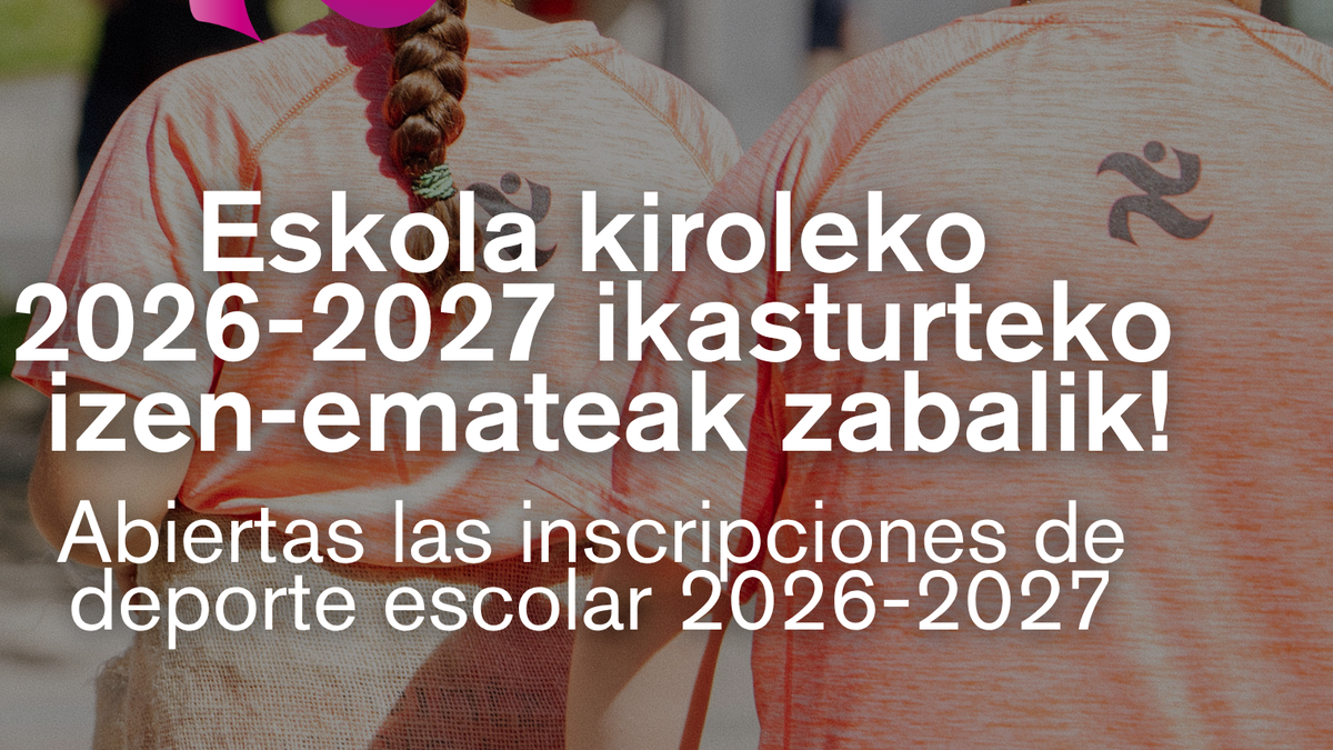 Leintz Eskola Kiroleko 26/27 ikasturtea ate joka dator... eta berrikuntzez beteta!
