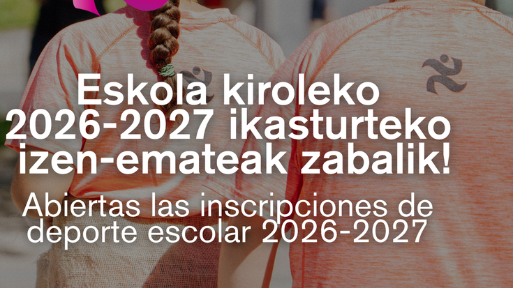Leintz Eskola Kiroleko 26/27 ikasturtea ate joka dator... eta berrikuntzez beteta!