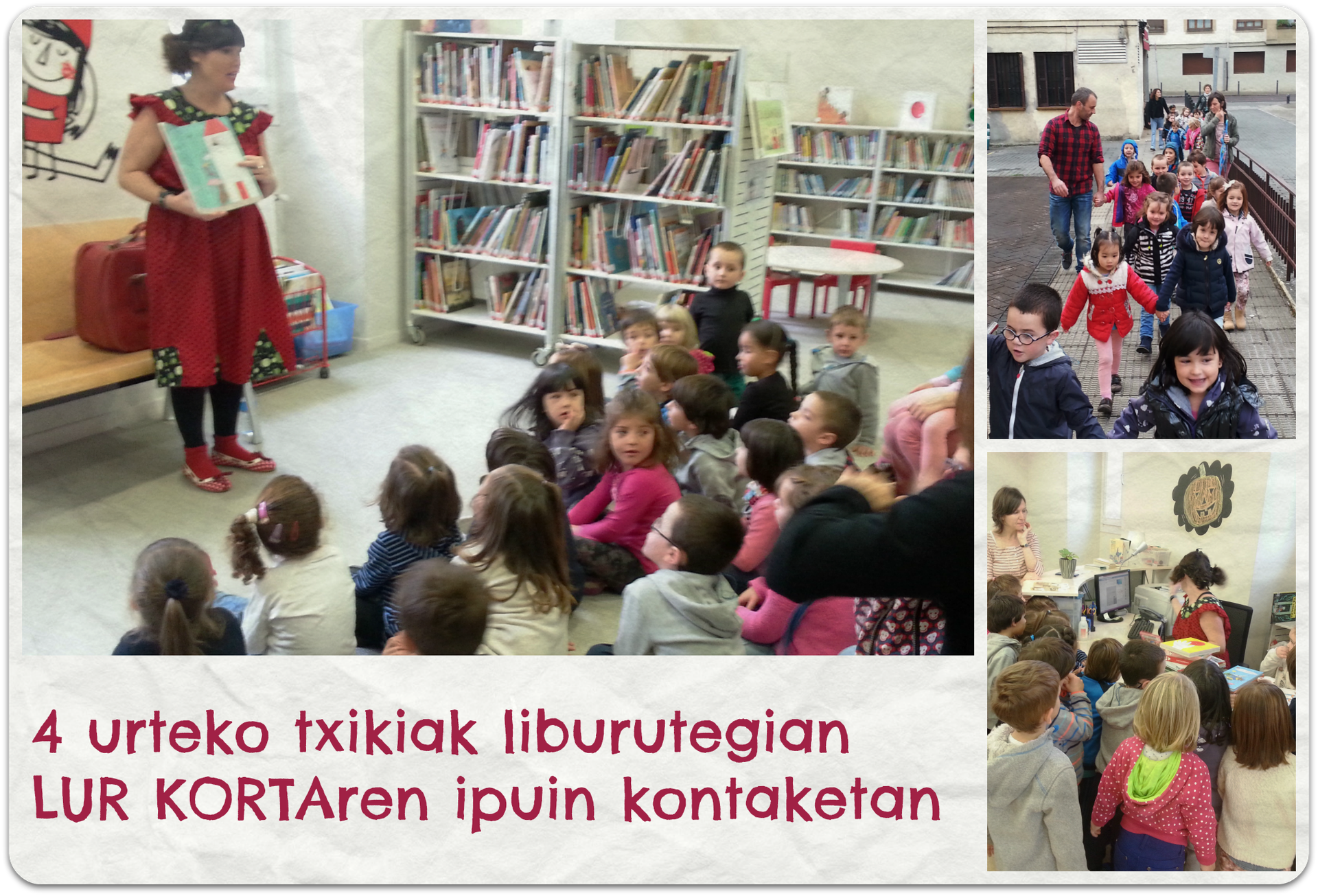 4 urtekoak LIBURUTEGIAN.