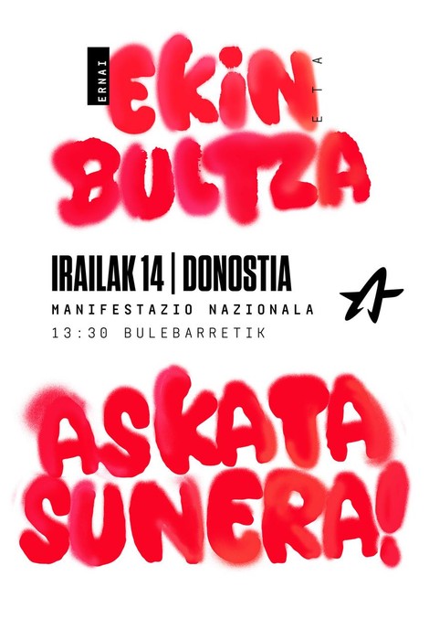 Ernairen Irailaren 14ko mobilizaziorako autobusak egongo dira Debagoieneko herri desberdinetatik.