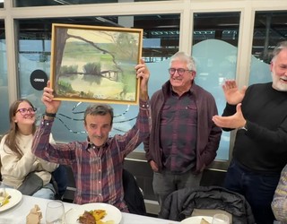 Beart elkarteak Xabier Azkarate omendu du azoka osteko bazkarian