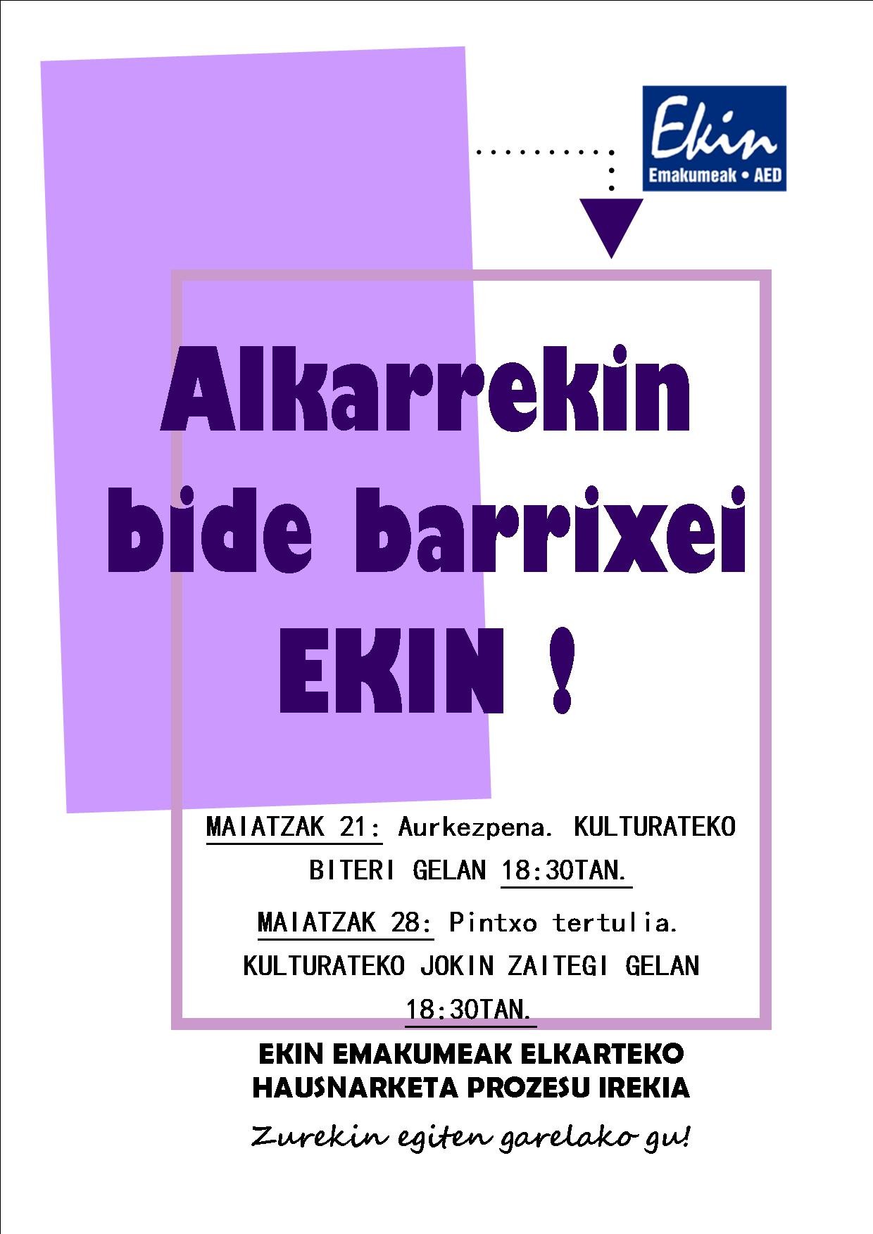 Ekin Emakumeak elkarteak datozen lau urteetako norabidea zehaztuko du 